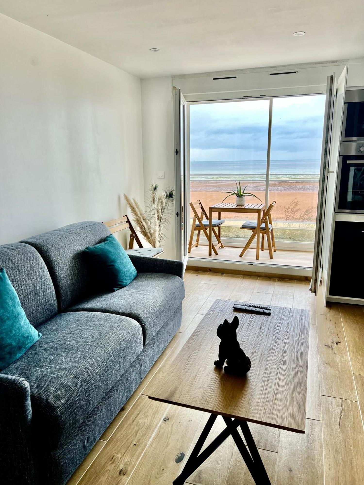 Mettons Les Voiles - Appt Vue Mer Avec Loggia Bernières-sur-Mer Dış mekan fotoğraf